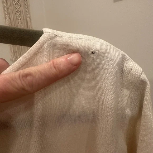 Yves Saint Laurent Variation Ivory Silk Blouse Vintage Long Sleeve Top, M - Picture 6 of 7